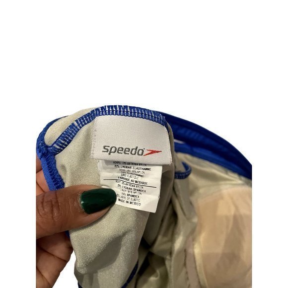SPEEDO One Piece Blue Swimsuit‎ Womans size 10 - Picture 4 of 6